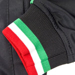 Italia Zip Black Track Jacket - Cuff Detail