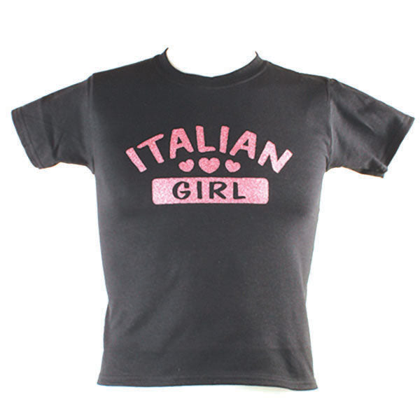 Italian Girl Black T-Shirt