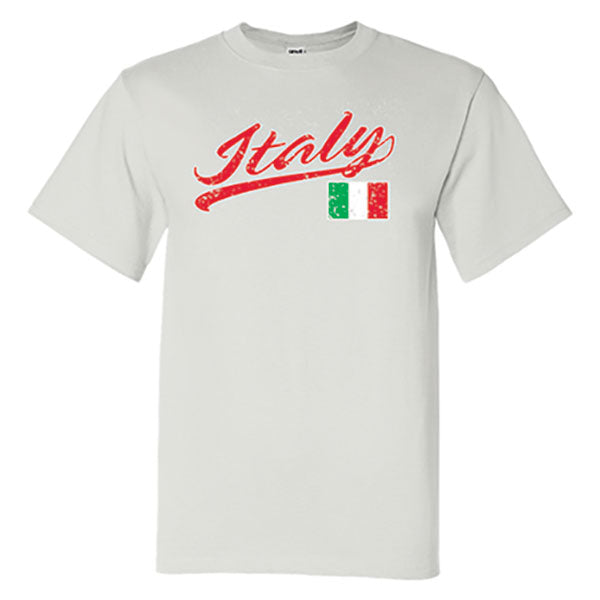 Italy Baseball White T-Shirt
