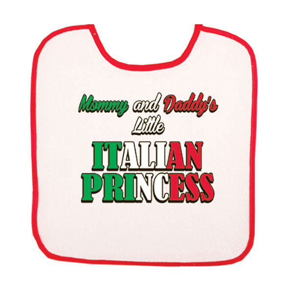 BB3022-Mommy & Daddy's Little Italian Princess (Baby Bib)
