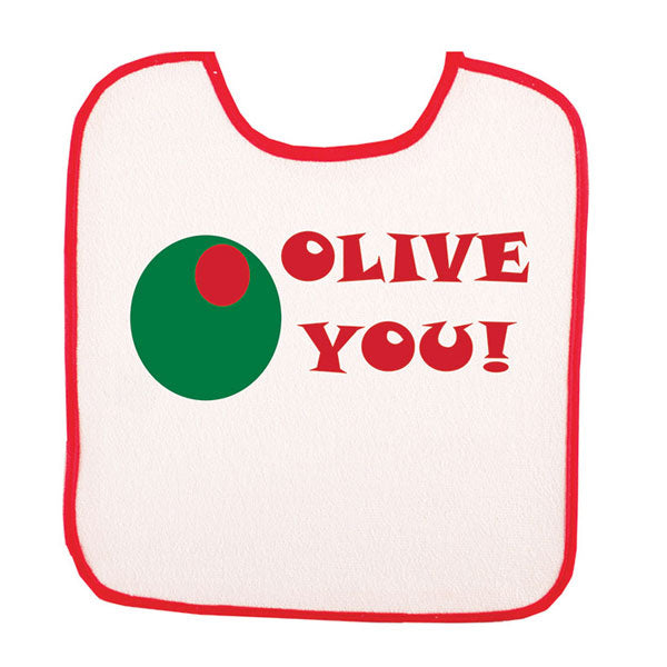 BB3033-Olive You (Baby Bib)