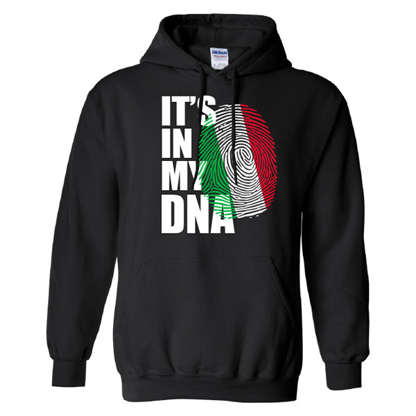 It's In My DNA Italian Black Hoodie Sweatshirt