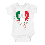 Italia infant white onesie