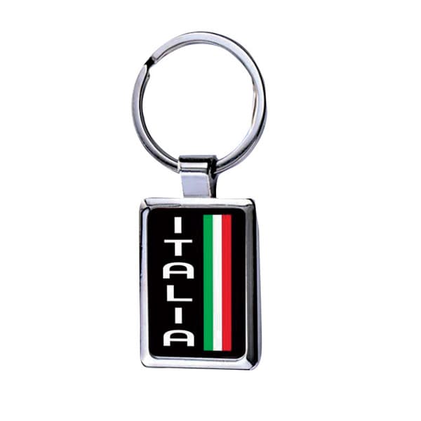 Vertical Italia metal keychain