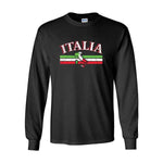 Italia Bar Black Long Sleeve T-Shirt
