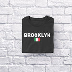 Brooklyn adult black t-shirt folded