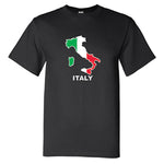 Italy Boot Black T-Shirt
