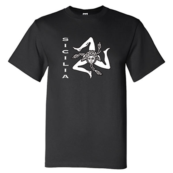 Sicilia Trinacria Black T-Shirt