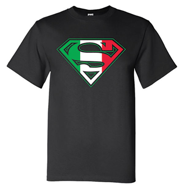 Italian Superman Black T-Shirt