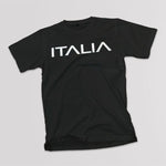 Italian Stick adult black t-shirt on a table
