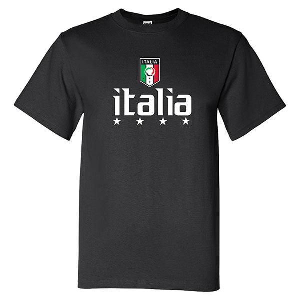 Italian Merch Adult Italia Soccer Black T-Shirt – The Italian American Connection