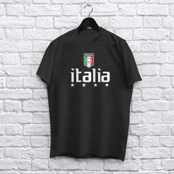 Italian Merch Adult Italia Soccer Black T-Shirt – The Italian American Connection