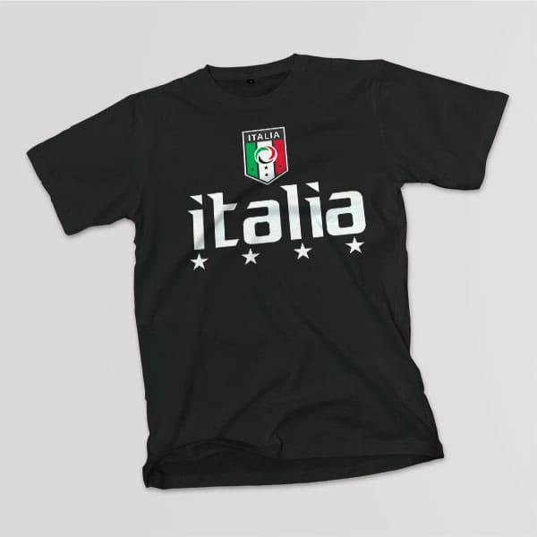 Italian Merch Adult Italia Soccer Black T-Shirt – The Italian American Connection