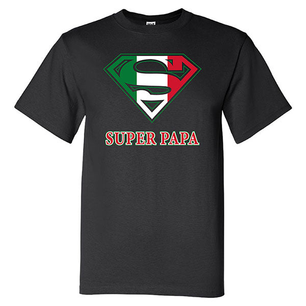 Super Papa Black T-Shirt