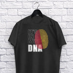 It's In My DNA Sicilian adult black t-shirt on a hanger