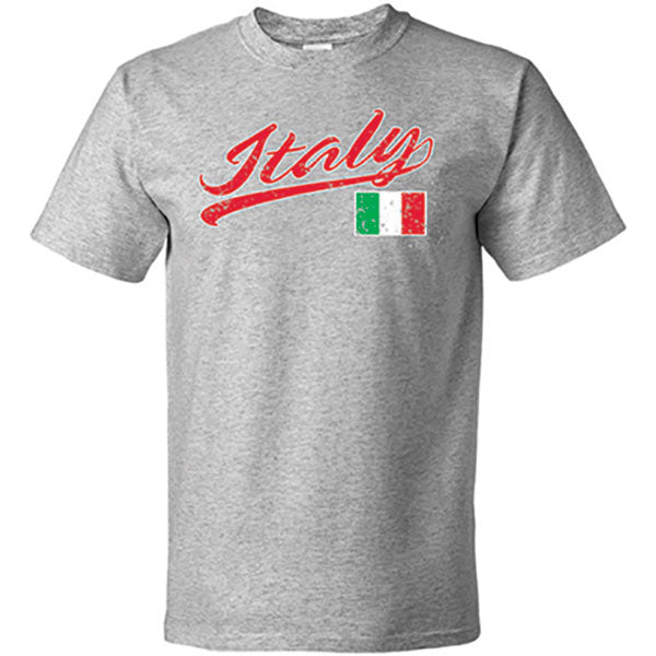 Italy Baseball Gray T-Shirt