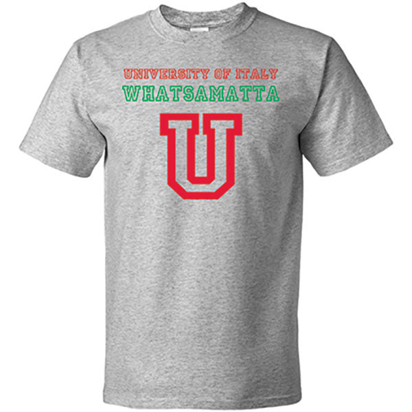 University of Italy Whatsamatta Gray T-Shirt