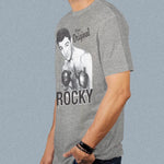 Original Rocky adult grey t-shirt on a man side view