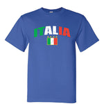 Italia Distressed Soccer Royal Blue T-Shirt