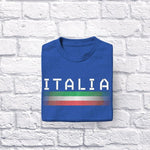 Italia Dots adult navy t-shirt folded