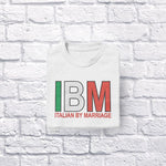 IBM Italian by Marriage adult white t-shirt folded