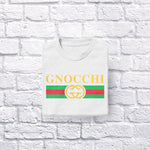 Gnocchi adult white t-shirt folded