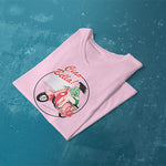 Ciao Bella ladies v-neck pink t-shirt folded