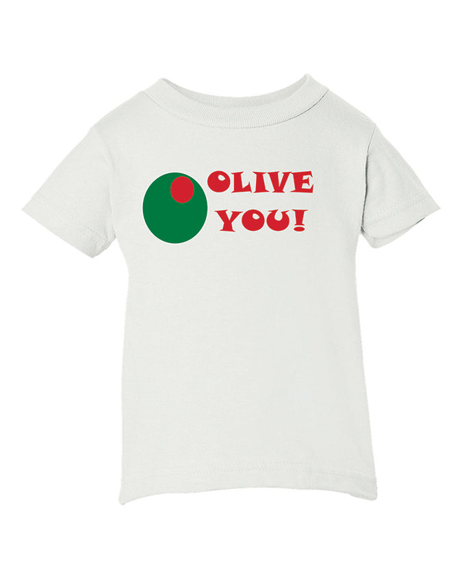 TSTW623-Toddler Olive You T-Shirt (White)