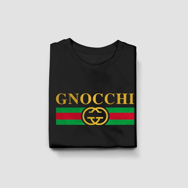 Gnocchi youth black t-shirt folded