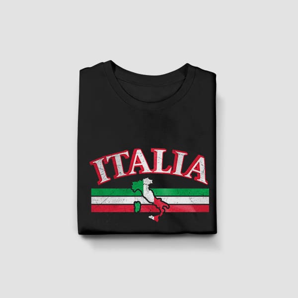 Italian Merch Youth Italia Bar with Boot Black T-Shirt – The Italian American Connection