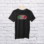 I've got an Italian attitude youth black t-shirt on a hanger