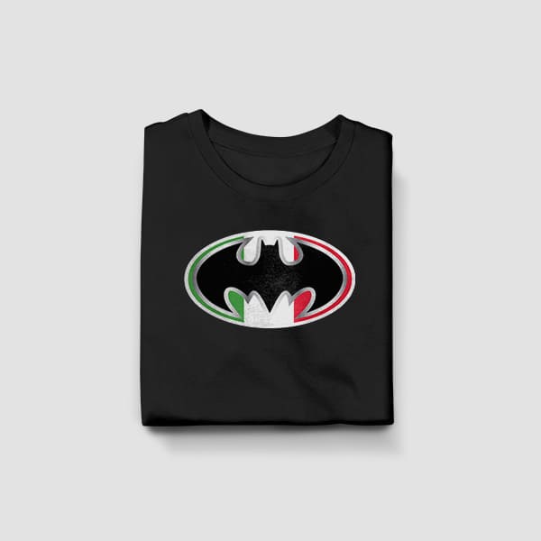 Batman youth black t-shirt folded