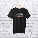 Future Italian Stallion youth white t-shirt on a hanger