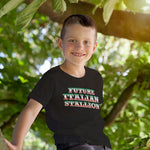Future Italian Stallion youth black t-shirt on a boy