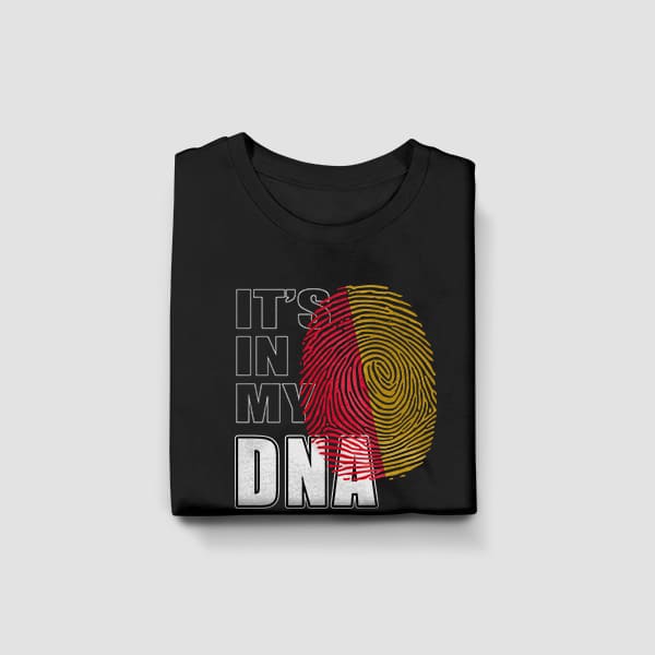 It's in my DNA Sicilian youth black t-shirt folded