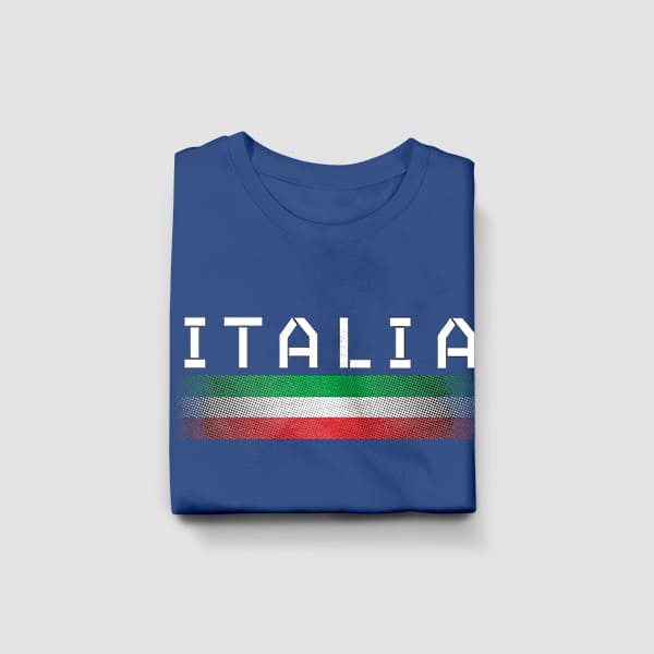 Italia dots youth navy t-shirt folded