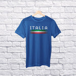 Italia dots youth navy t-shirt on a hanger