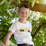 Gnocchi youth white t-shirt on a boy