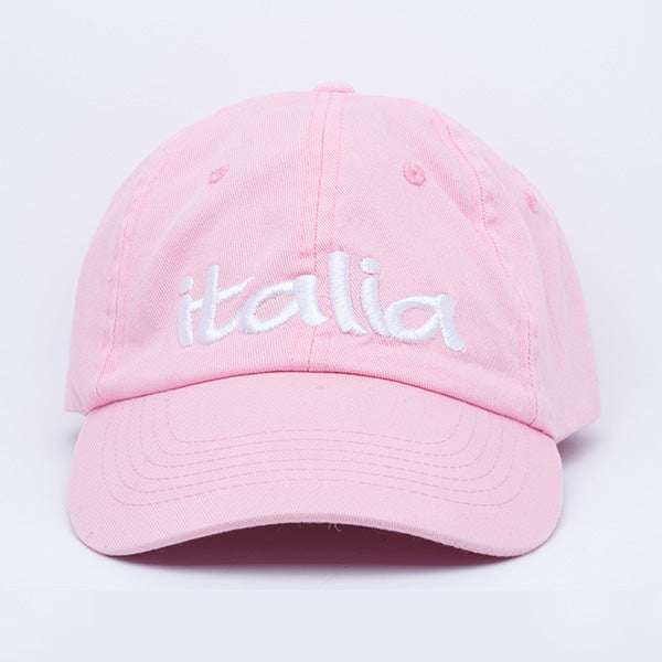 HT227-Italia Embroidered Hat (Pink)