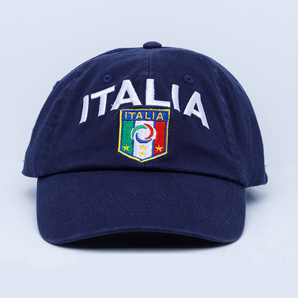 Italian Merch Italia Soccer Embroidered Blue Baseball Hat – The Italian American ...