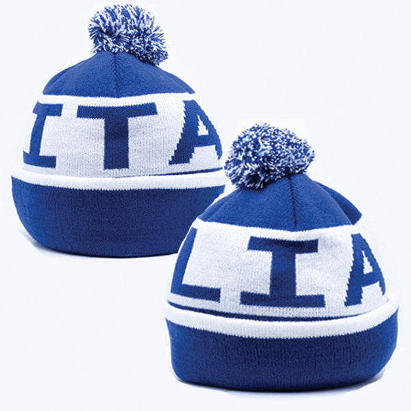 HT262-Italia Knit Cap (Blue/White)